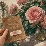 Rosier parfum très puissant en fleurs, vue jardin