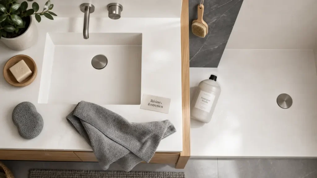 Salle de bain en résine : vasque, receveur ou murs, ce qu’il faut éviter avant d’acheter