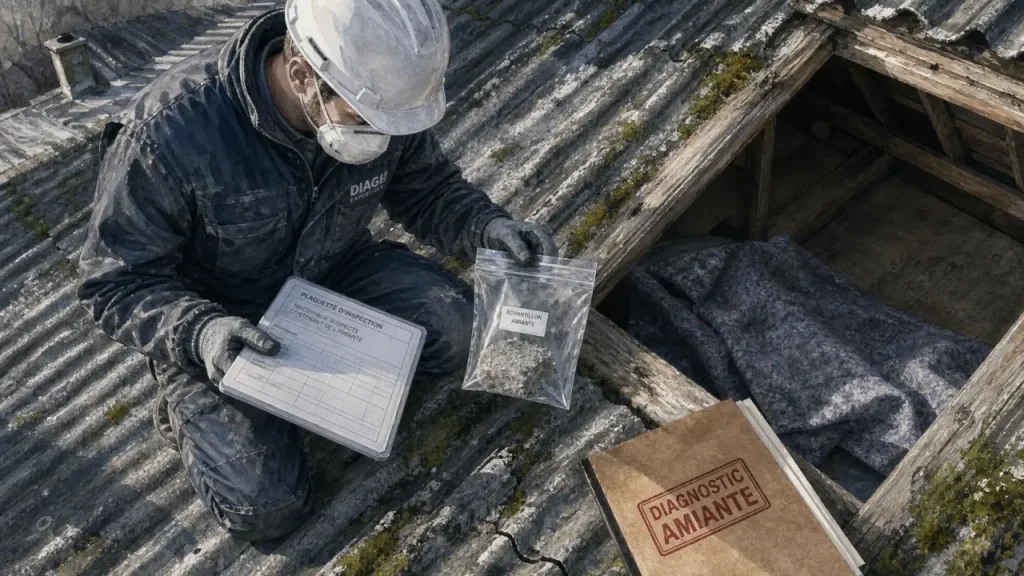 Toit en amiante : diagnostic, risques et décisions à prendre avant de vendre