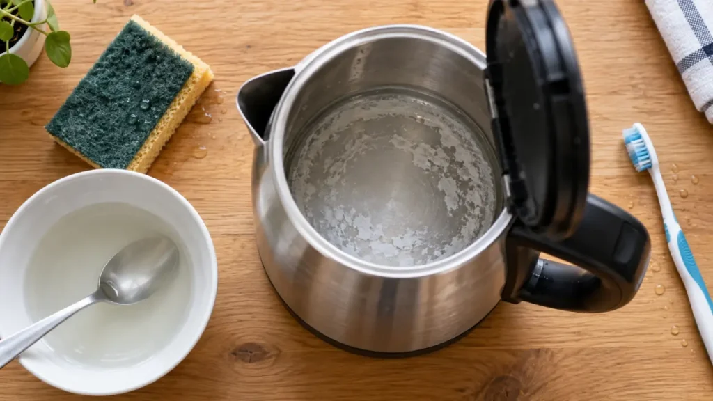 Détartrer une bouilloire : le rinçage oublié qui laisse un goût de vinaigre