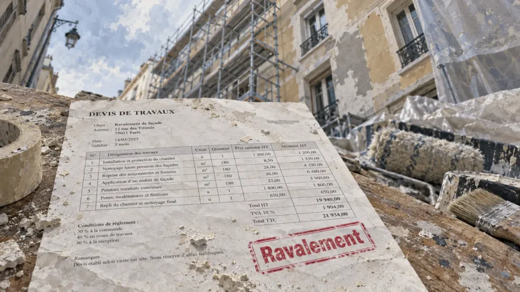 Devis de ravalement de façade : vérifiez ces 3 postes avant de signer