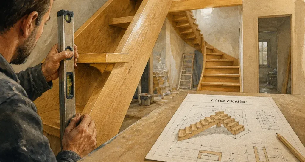Escalier bois sur mesure : 5 critères techniques pour réussir votre projet