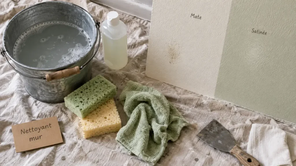 Nettoyant pour mur intérieur : le choix dépend de la peinture et de la tache