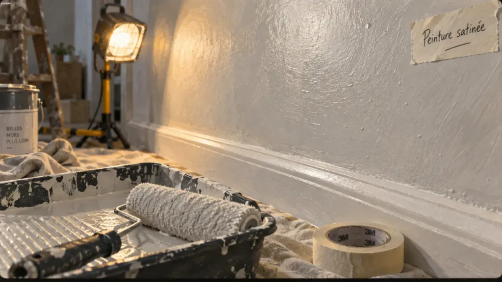 Peinture satinée murale : un fini pratique, à condition de préparer le support