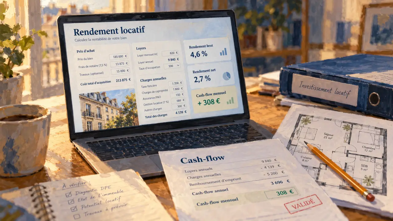 Conseils en investissement immobilier : calcul rendement locatif vs mensualité