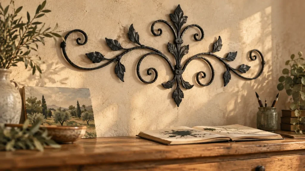 Décoration en fer forgé intérieur : le métal qui structure une pièce sans l&rsquo;alourdir